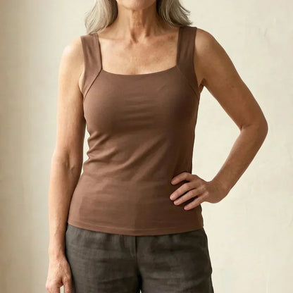 Lunara | Women's Built In Bra Tank Top with Compression Fit