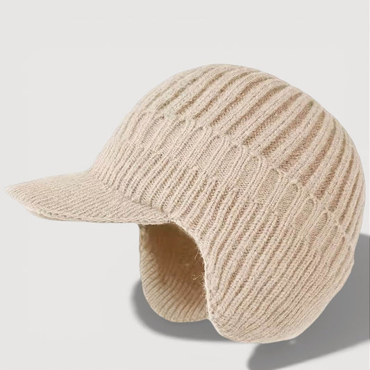 Cosy knitted ear-flap winter hat for women | Antonia