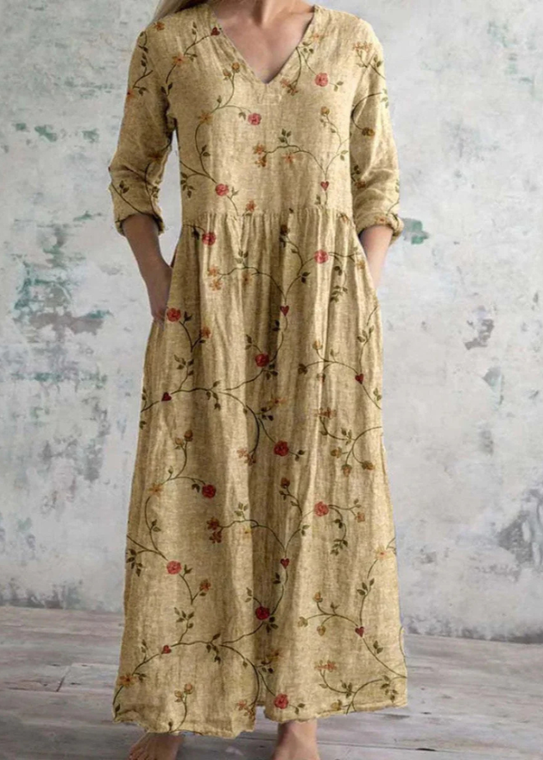 Light floral everyday flowing dress for women | Elara