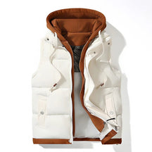 Soft shell hooded puffer gilet for everyday layering | Arlo