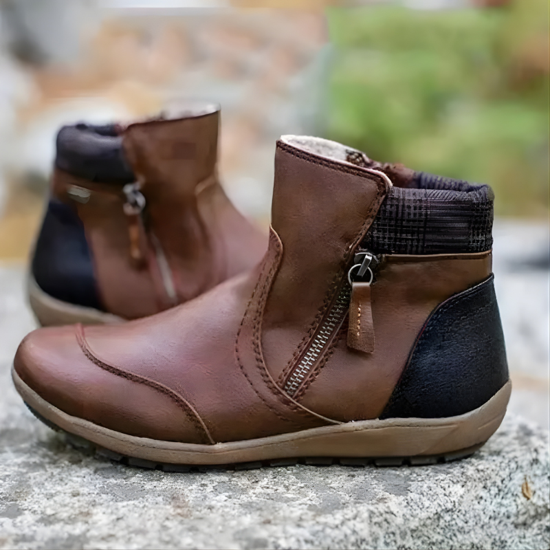 Erica | Women's Side Zip Ankle Boots with Arch Support