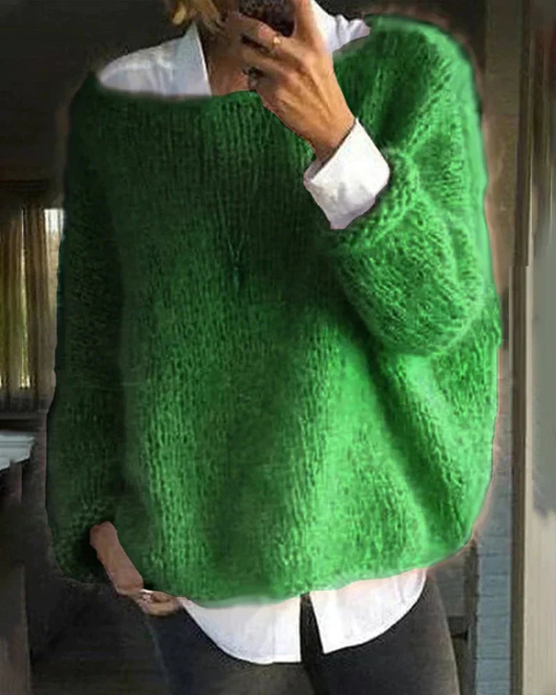 Cozy long-sleeve pullover sweater for women | Marielle