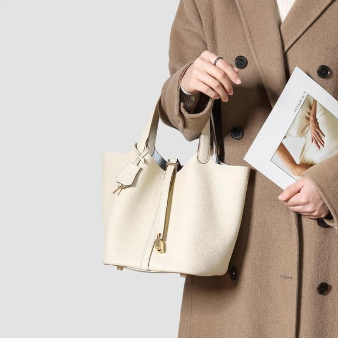 Kennedy | Women's Pebbled Shoulder Bag with Lock Detail