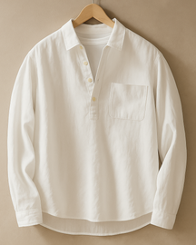 Relaxed popover shirt for men | Calder