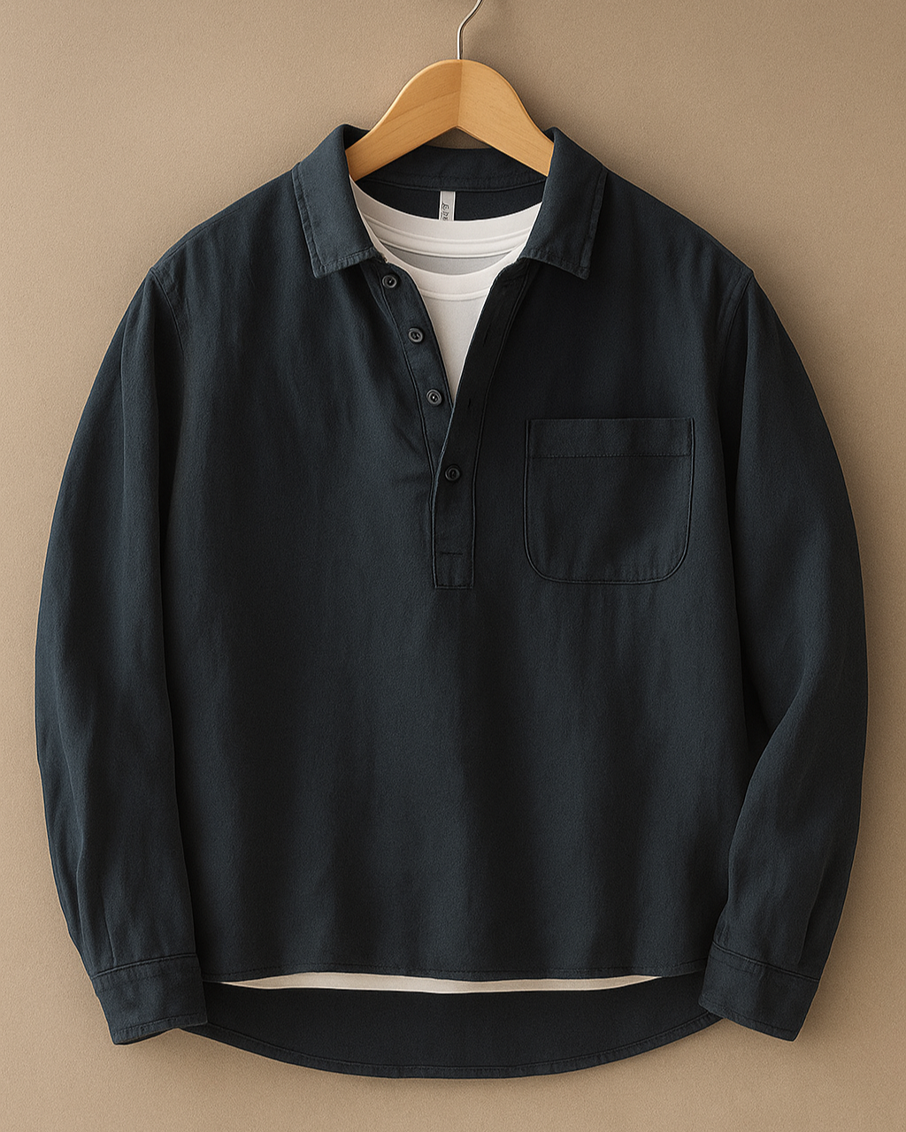 Relaxed popover shirt for men | Calder