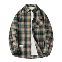 Classic plaid button-front flannel shirt for men | Thatcher