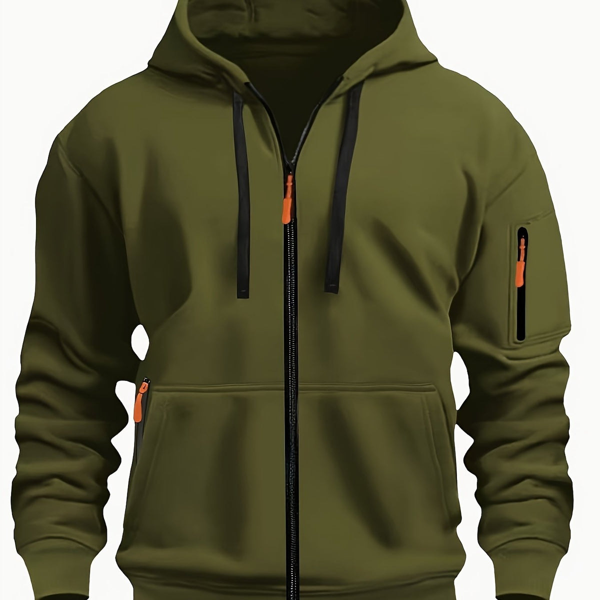 Gerald | Men's Full Zip Hooded Sweatshirt with Pockets