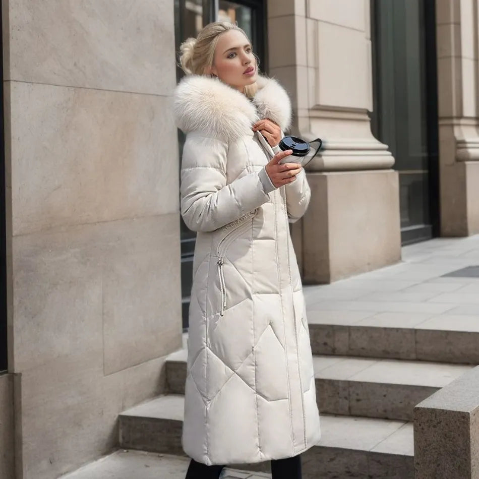 Isabelle | Women's Extended Length Hooded Winter Coat