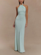 Halter Slinky Maxi Dress for Special Occasions | Amara