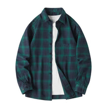 Classic plaid button-front flannel shirt for men | Thatcher