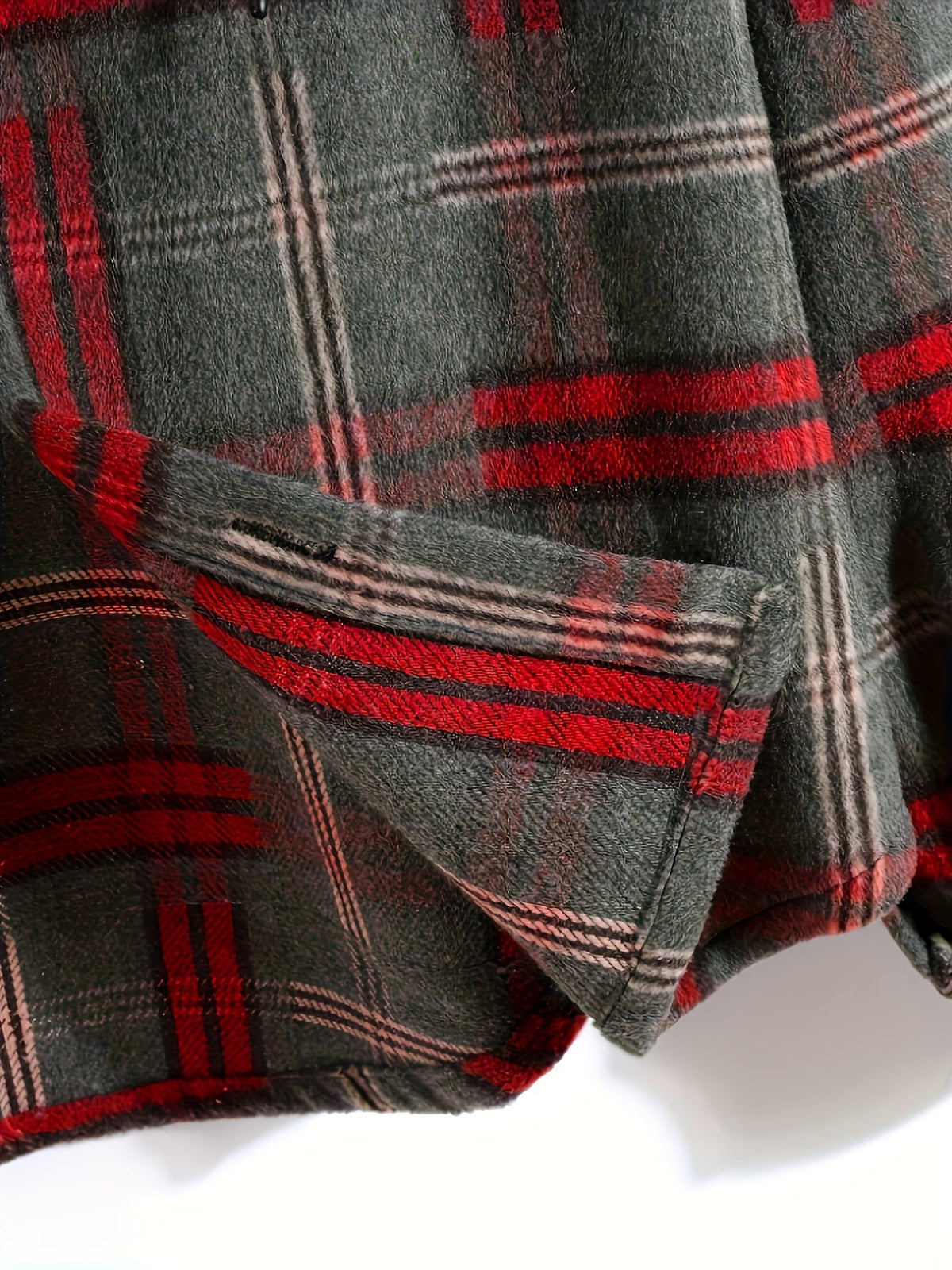 Hollara | Men's Plaid Hooded Jacket with Chest Pocket