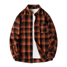 Classic plaid button-front flannel shirt for men | Thatcher