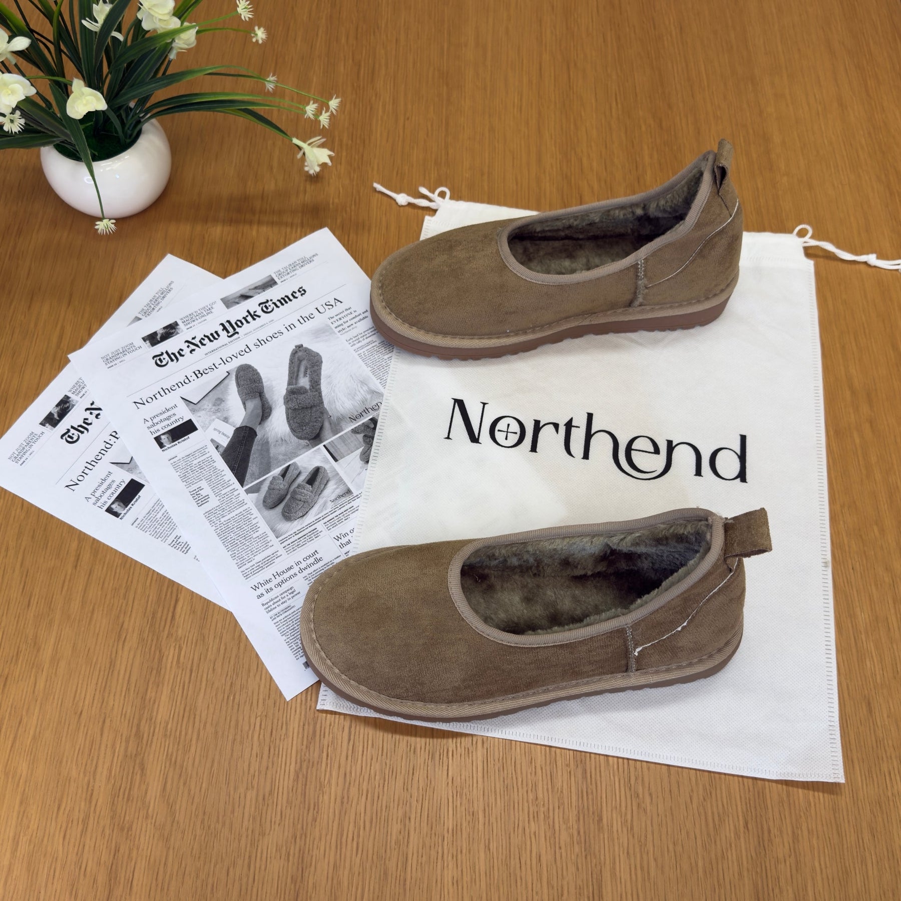 Elegant cozy winter loafers for women | Norelle