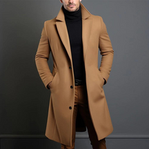 Classic tailored wool coat for men | Alaric