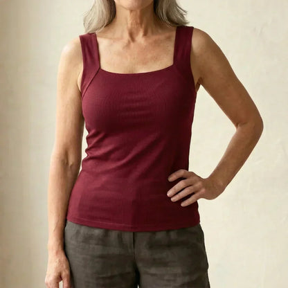Lunara | Women's Built In Bra Tank Top with Compression Fit