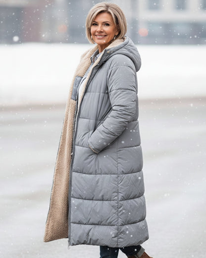 Warm sherpa-lined winter coat for women | Eleanor