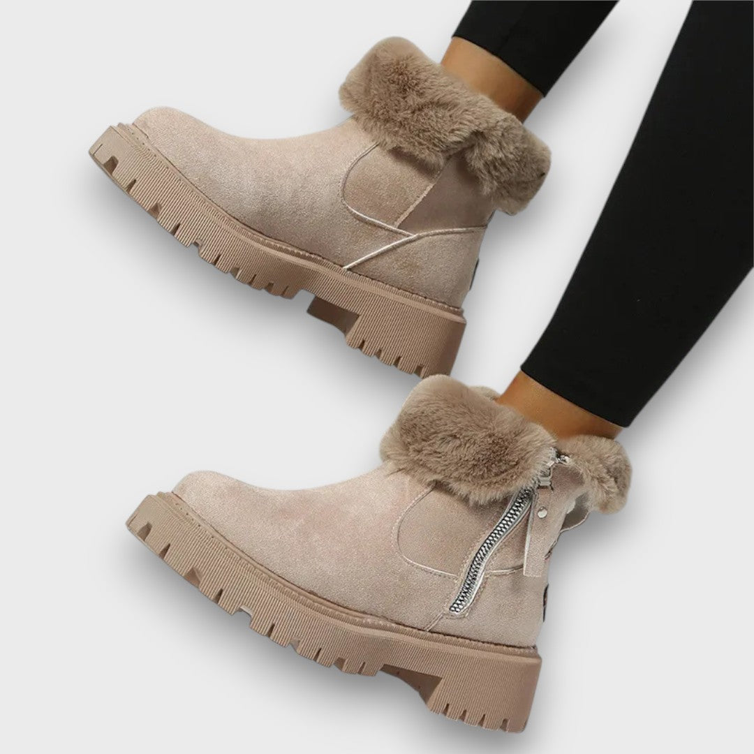 Cozy Winter Ankle Boots with Lug Sole | Arden