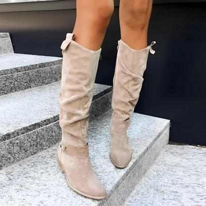 Sandra | Women's Knee High Suede Boots