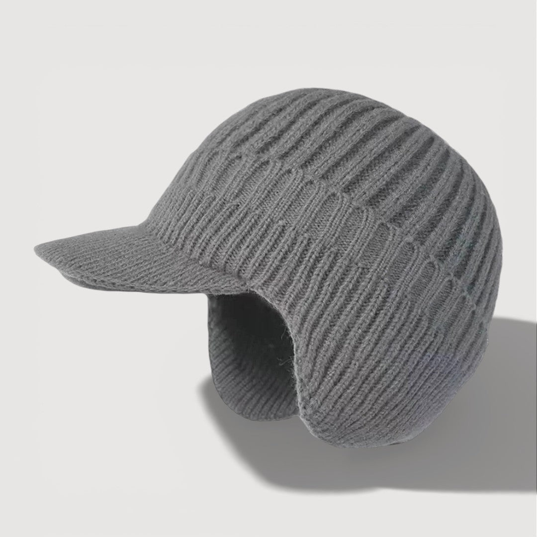 Cosy knitted ear-flap winter hat for women | Antonia