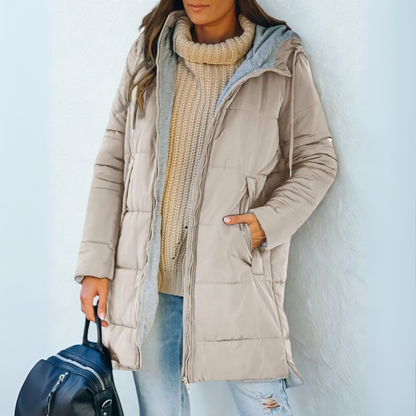 Casual hooded puffer everyday jacket for women | Yila