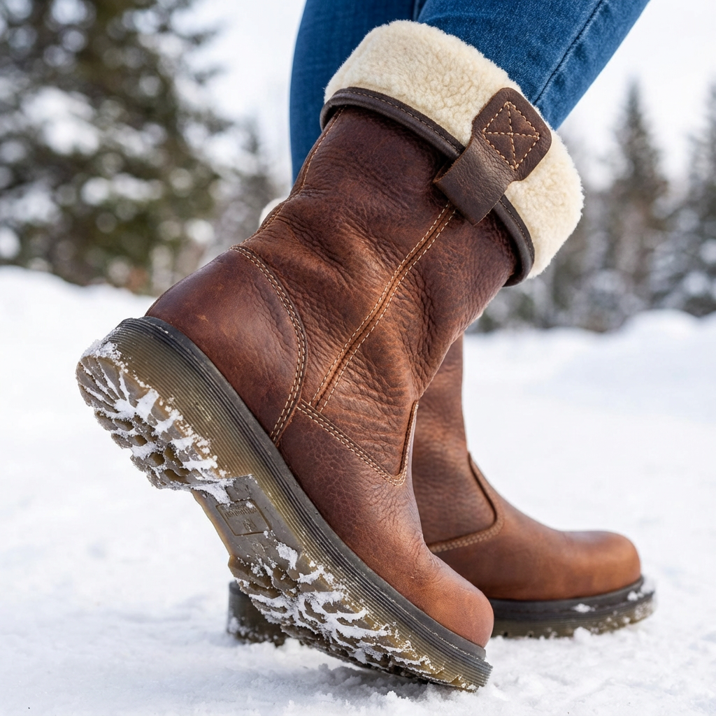 Cosy fur-lined warm winter boots for women | Valerie