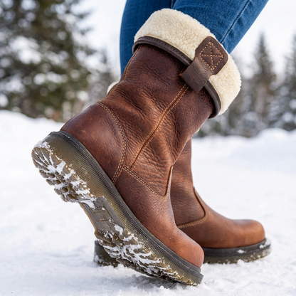 Cosy fur-lined warm winter boots for women | Valerie