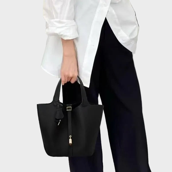 Kennedy | Women's Pebbled Shoulder Bag with Lock Detail