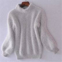Loose-fit knit wool sweater for women | Aurelia