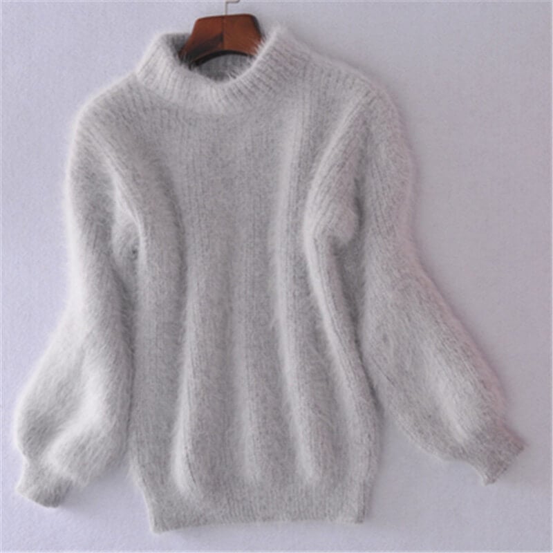 Loose-fit knit wool sweater for women | Aurelia