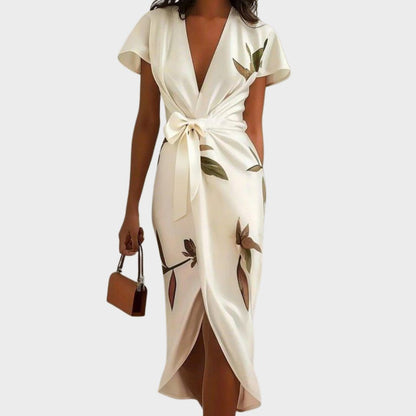 Elegant wrap everyday dress for women | Brenna