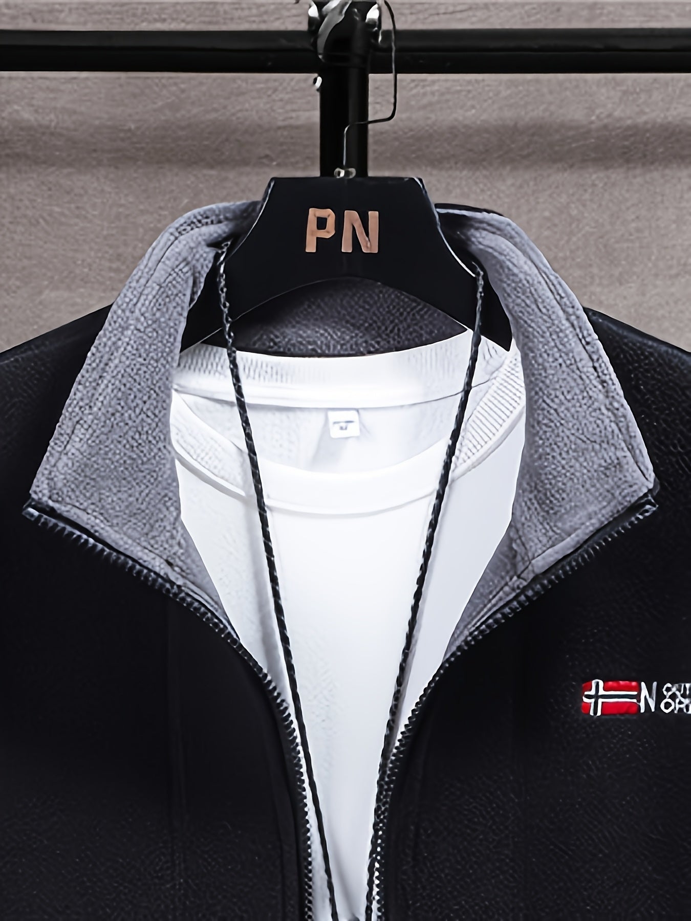 Men’s outdoor performance fleece jacket with high collar | Rowan