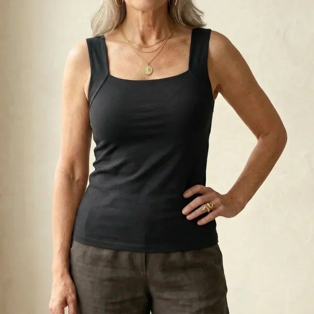 Lunara | Women's Built In Bra Tank Top with Compression Fit