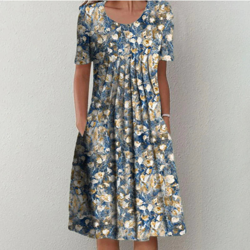 Soft everyday tummy-coverage comfort dress for women | Gigi