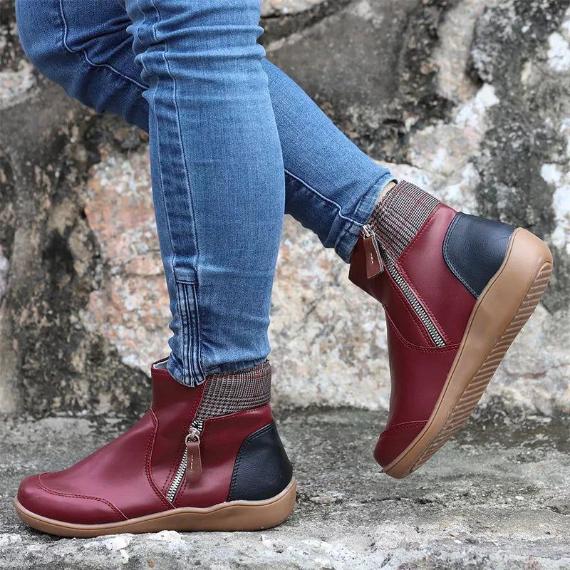 Erica | Women's Side Zip Ankle Boots with Arch Support