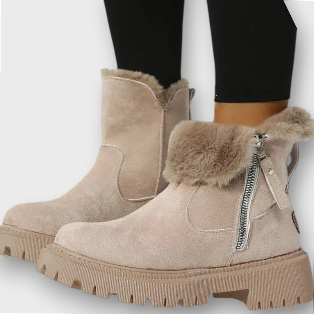 Cozy Winter Ankle Boots with Lug Sole | Arden