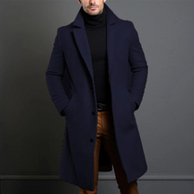 Classic tailored wool coat for men | Alaric