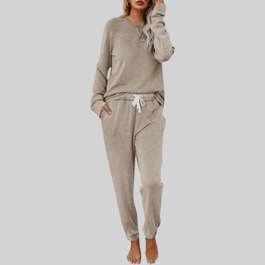 Casual long-sleeve sweatpants co-ord set for women | Jocelyn