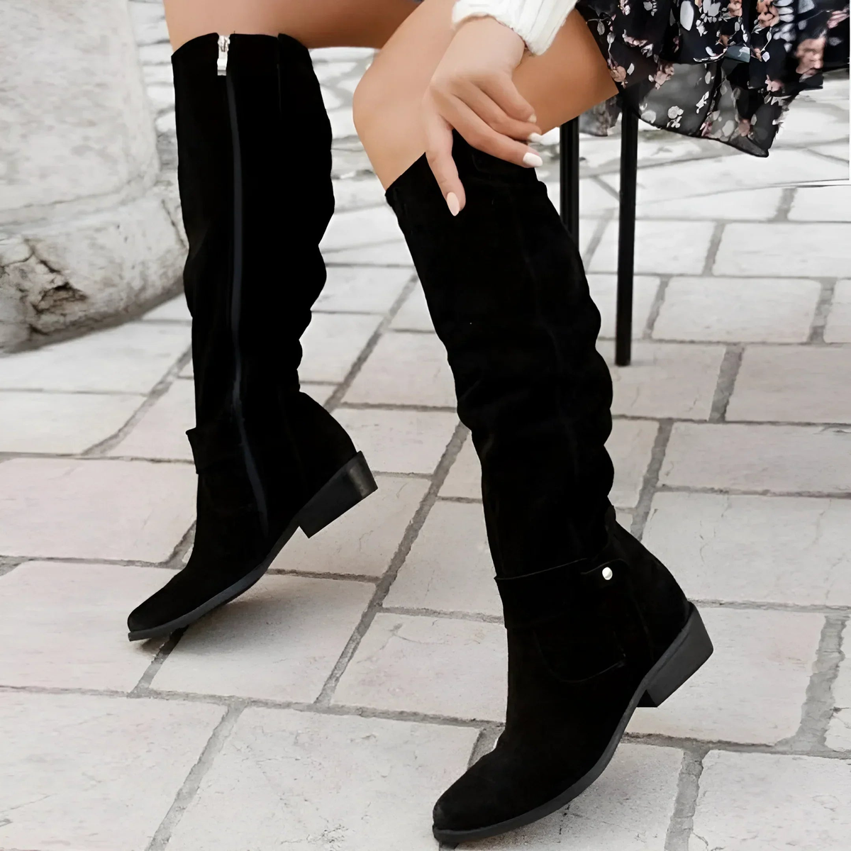 Sandra | Women's Knee High Suede Boots