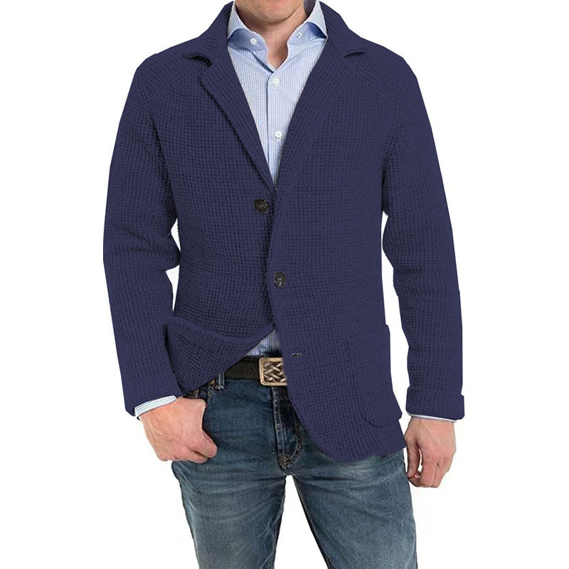 Men’s regular-fit knit cardigan with buttons | Derek