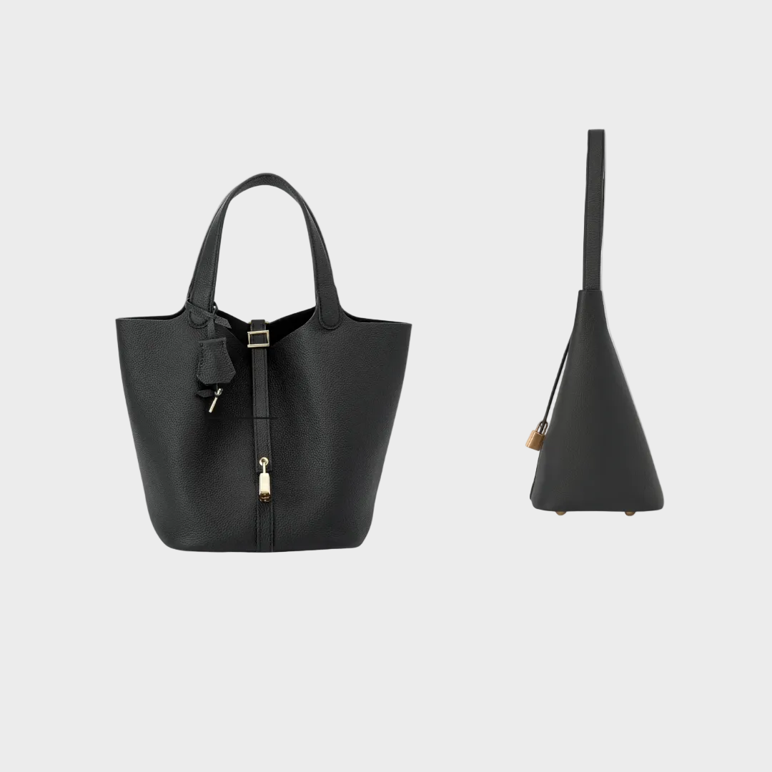 Kennedy | Women's Pebbled Shoulder Bag with Lock Detail
