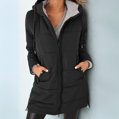 Casual hooded puffer everyday jacket for women | Yila