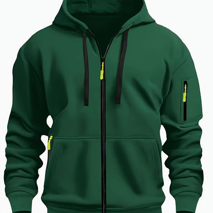 Gerald | Men's Full Zip Hooded Sweatshirt with Pockets