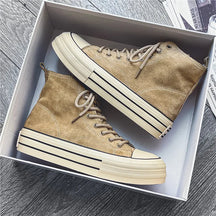 Platform high-top sneakers with cushioned sole | Ardent