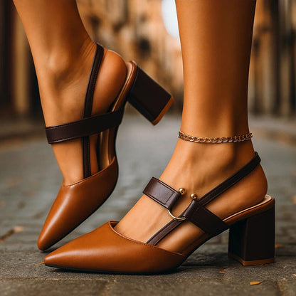 Classic comfort everyday heels for women | Elowen