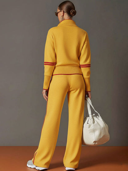Sport-luxe half-zip co-ord set for women | Zerina