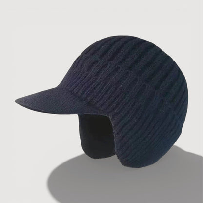 Cosy knitted ear-flap winter hat for women | Antonia