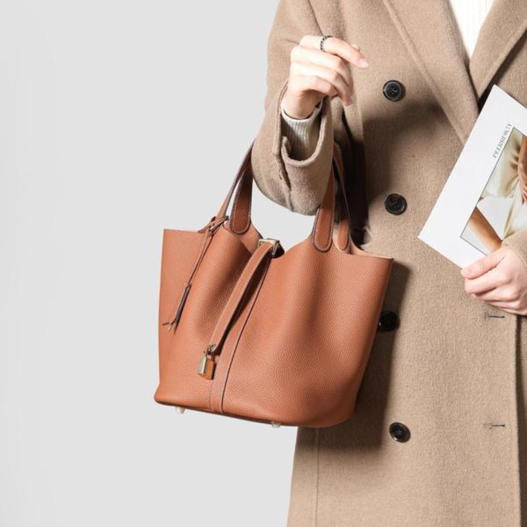 Kennedy | Women's Pebbled Shoulder Bag with Lock Detail