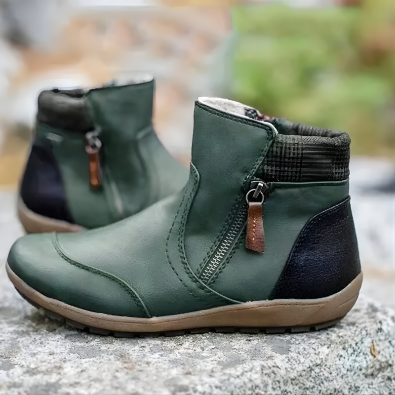 Erica | Women's Side Zip Ankle Boots with Arch Support