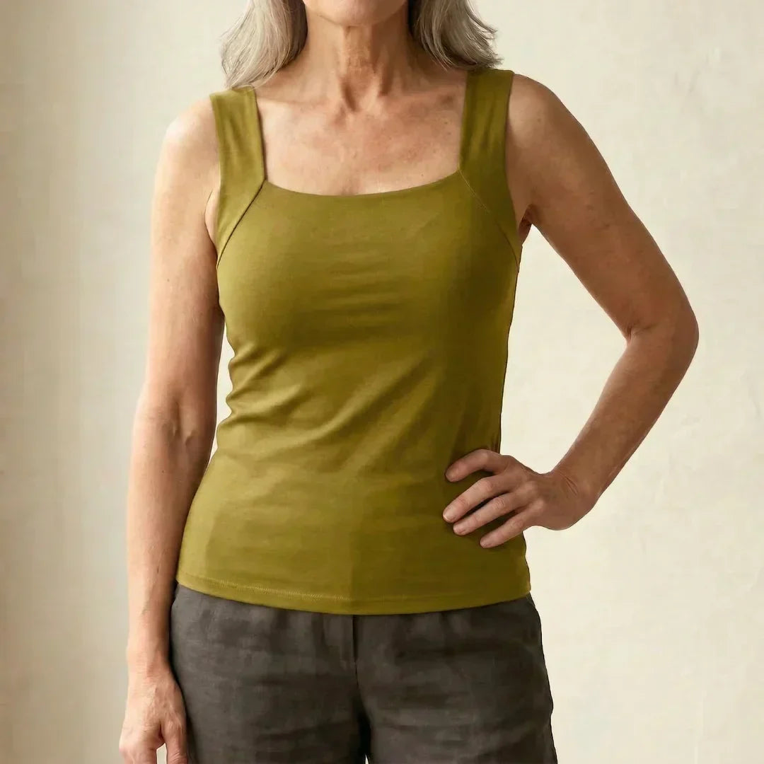 Lunara | Women's Built In Bra Tank Top with Compression Fit