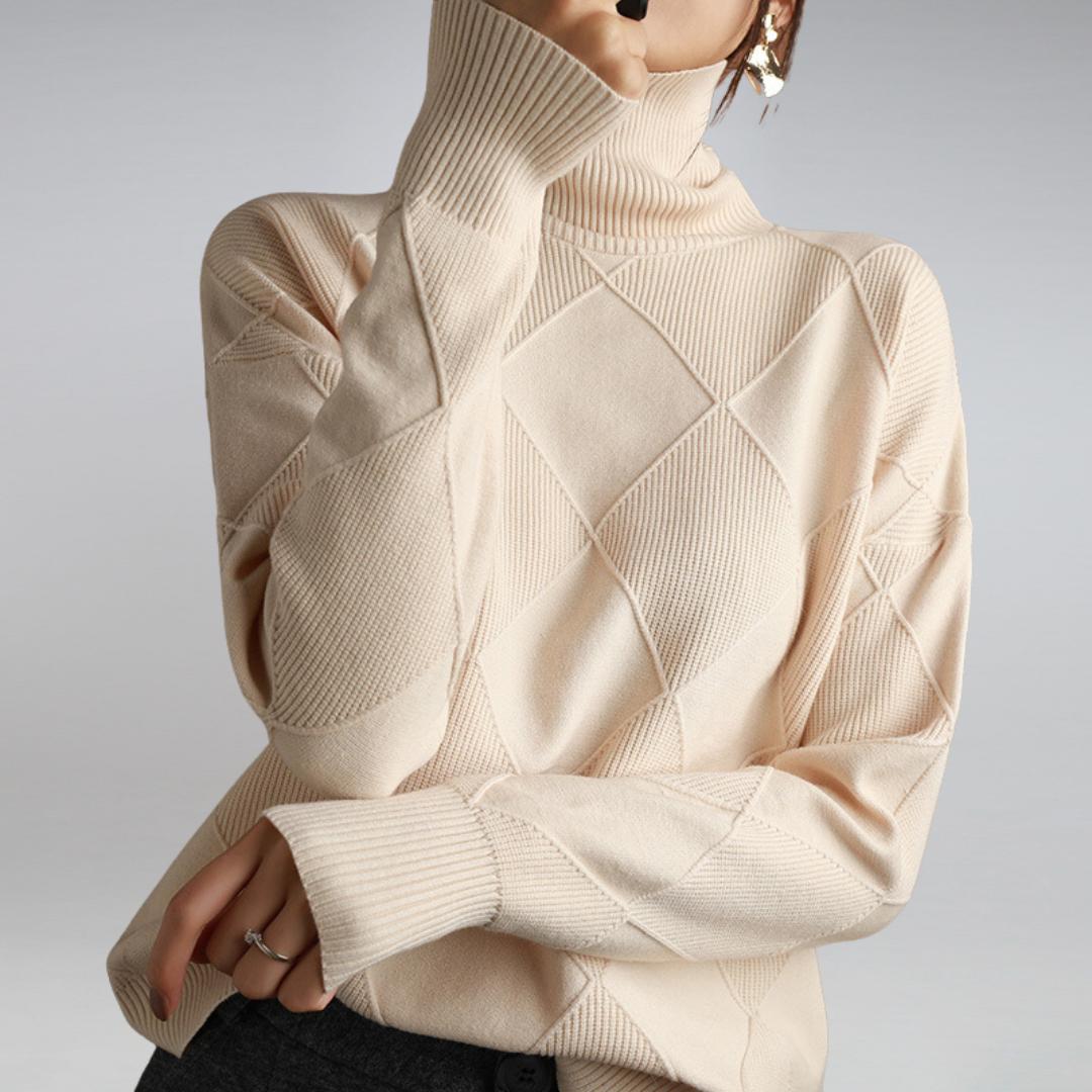 Women’s cashmere turtleneck sweater | Myla